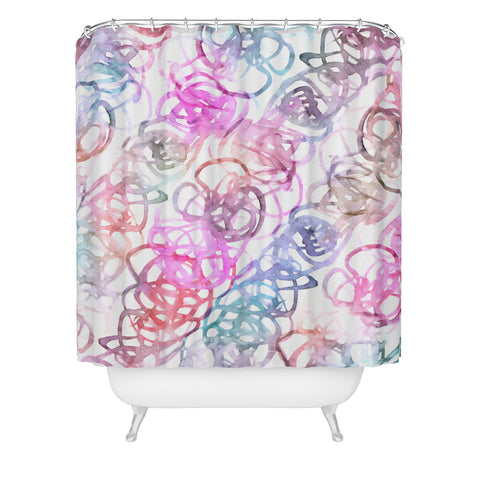 Stephanie Corfee Loopy Shower Curtain