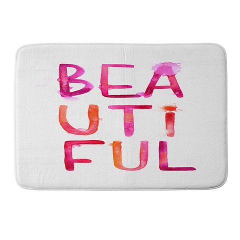 Stephanie Corfee Messy BEAUTIFUL Memory Foam Bath Mat
