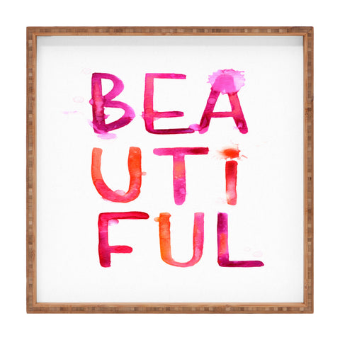 Stephanie Corfee Messy BEAUTIFUL Square Tray