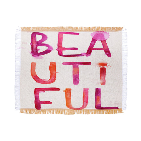 Stephanie Corfee Messy BEAUTIFUL Throw Blanket