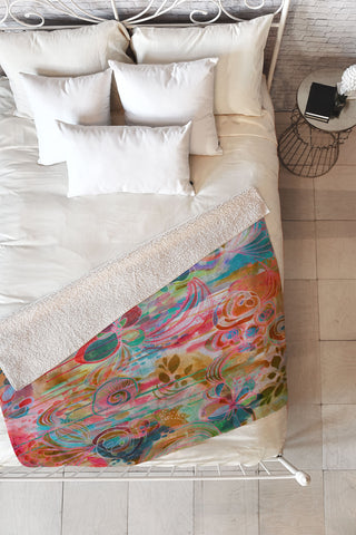 Stephanie Corfee My Free Spirit Fleece Throw Blanket