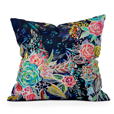 Stephanie Corfee Night Bloomers Throw Pillow