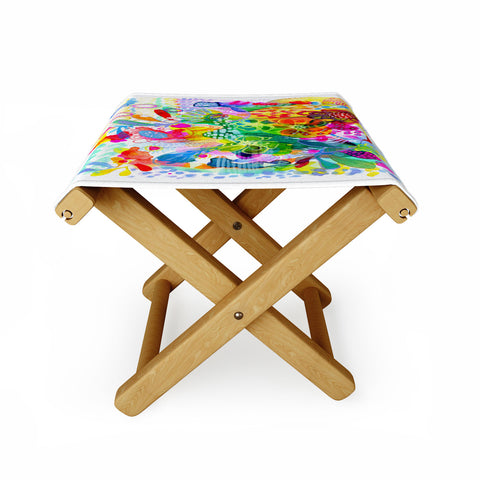 Stephanie Corfee Painted Garden Folding Stool