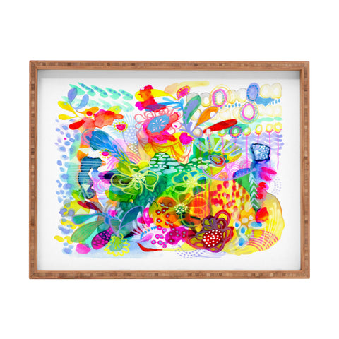Stephanie Corfee Painted Garden Rectangular Tray