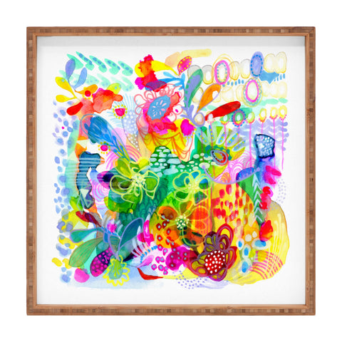 Stephanie Corfee Painted Garden Square Tray