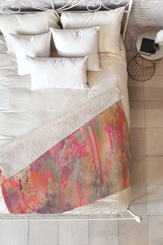 Stephanie Corfee Parfum Fleece Throw Blanket