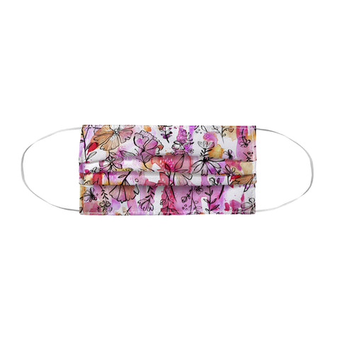 Stephanie Corfee Pink And Ink Floral Face Mask