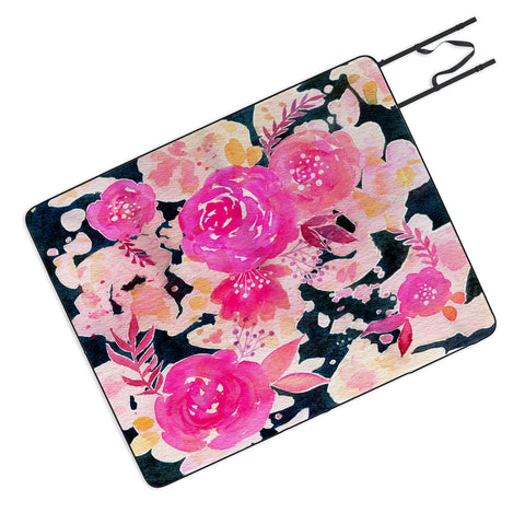 Stephanie Corfee Pink In The Dark Picnic Blanket