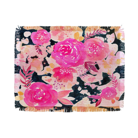 Stephanie Corfee Pink In The Dark Throw Blanket