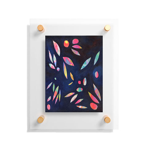 Stephanie Corfee Rainbow Leaves Floating Acrylic Print