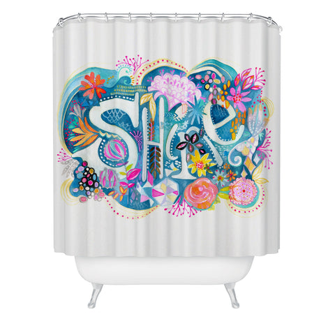 Stephanie Corfee Shine Watercolor Shower Curtain