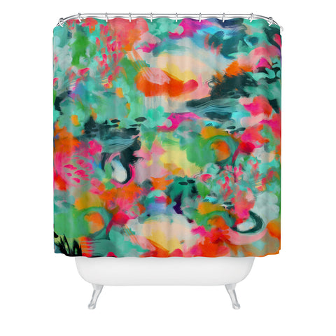 Stephanie Corfee Spilled Ink Shower Curtain