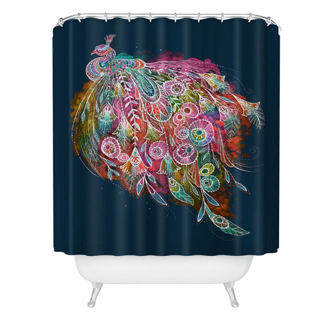 Stephanie Corfee Tail Feather Shower Curtain
