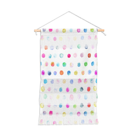 Stephanie Corfee Watercolor MultiDots Wall Hanging Portrait