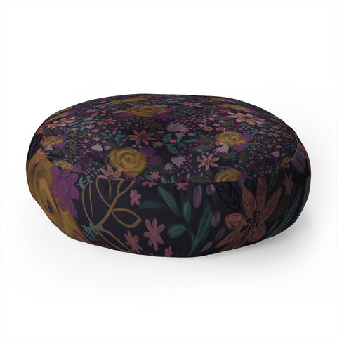 Stephanie Corfee Whitney Floral Floor Pillow Round