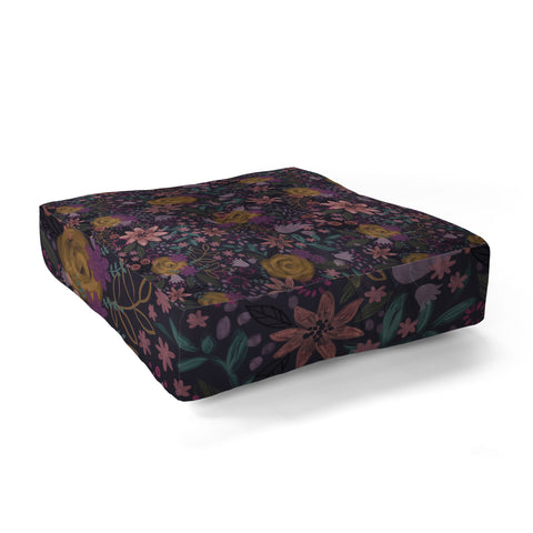 Stephanie Corfee Whitney Floral Floor Pillow Square