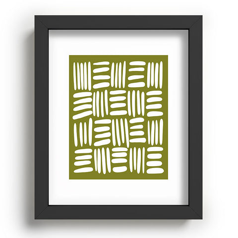 Summer Sun Home Art Boho matcha green Recessed Framing Rectangle