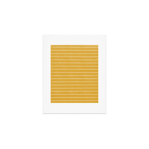 Summer Sun Home Art Classic Stripe Yellow Art Print