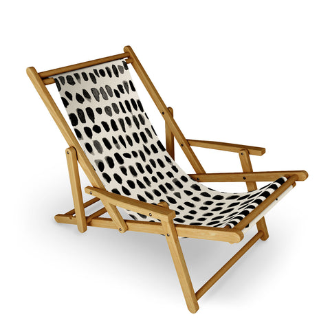 Summer Sun Home Art Dots Beige Sling Chair