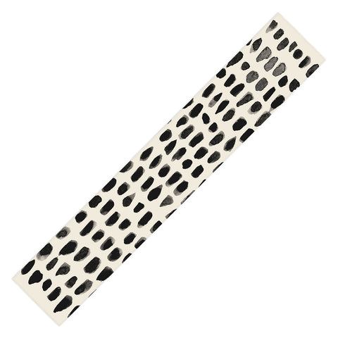 Summer Sun Home Art Dots Beige Table Runner