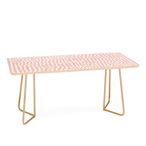 Summer Sun Home Art Dots Pink Coffee Table