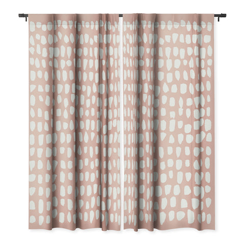 Summer Sun Home Art Dots Pink Blackout Non Repeat