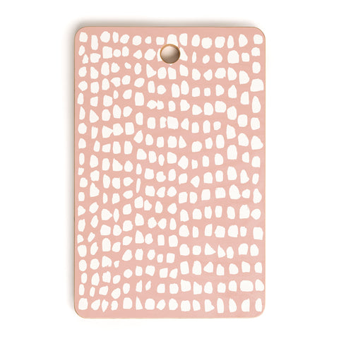 Summer Sun Home Art Dots Pink Cutting Board Rectangle
