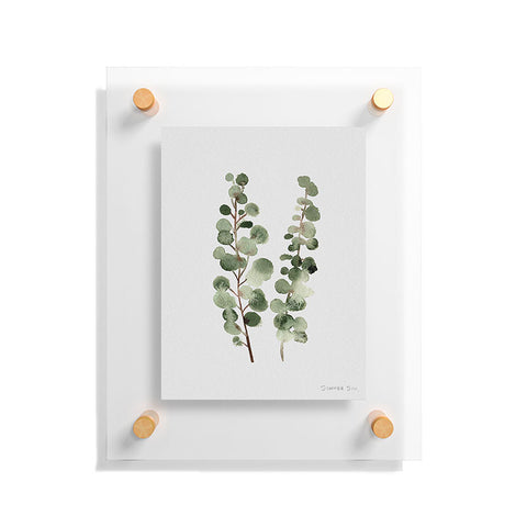 Summer Sun Home Art Eucalyptus watercolor Floating Acrylic Print