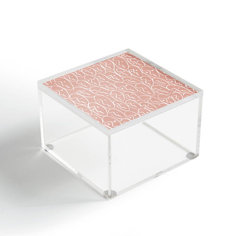 Summer Sun Home Art faces pink Acrylic Box
