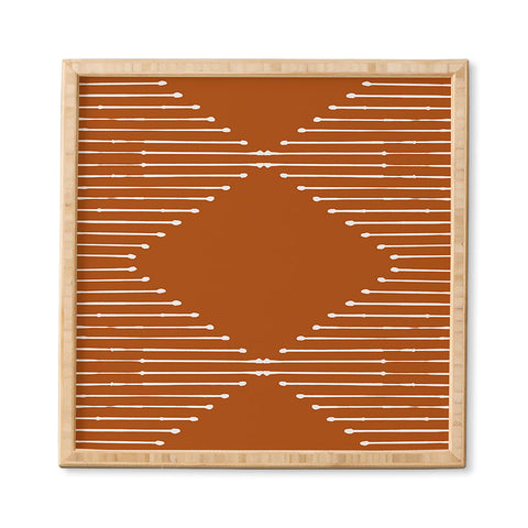 Summer Sun Home Art Geo Rust Framed Wall Art