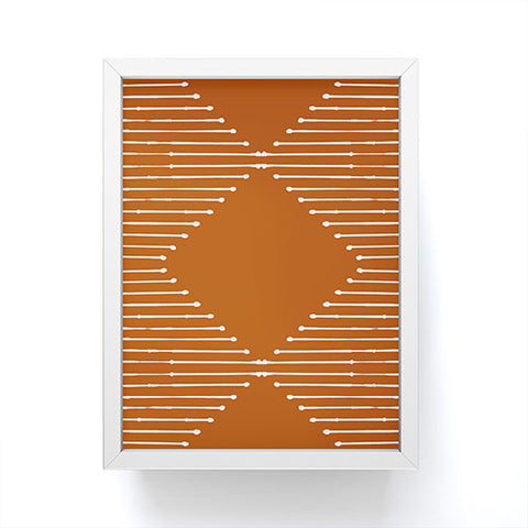 Summer Sun Home Art Geo Rust Framed Mini Art Print
