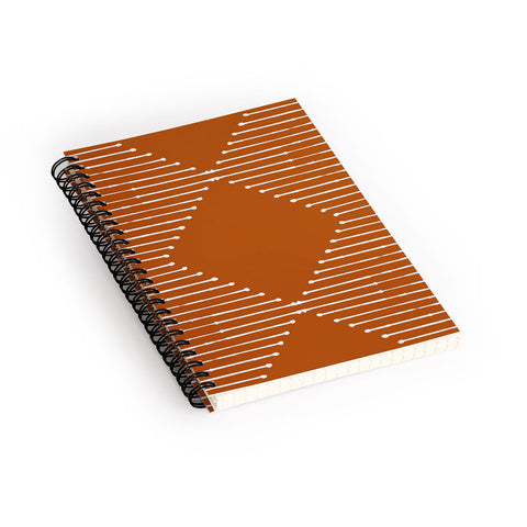 Summer Sun Home Art Geo Rust Spiral Notebook