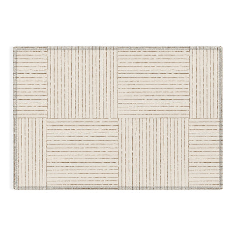Summer Sun Home Art Lines III Cream Outdoor Rug