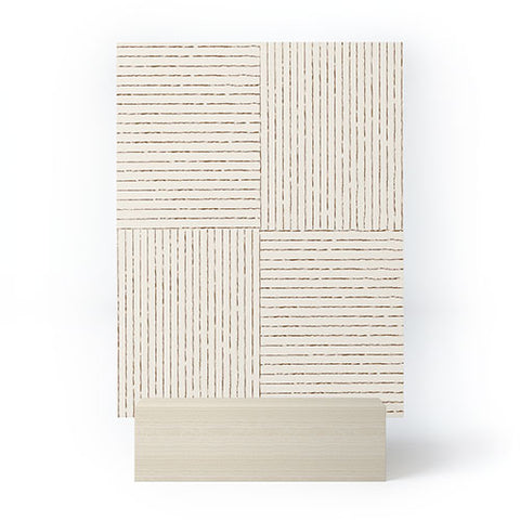 Summer Sun Home Art Lines III Cream Mini Art Print