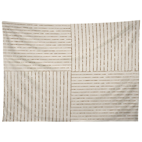 Summer Sun Home Art Lines III Cream Tapestry