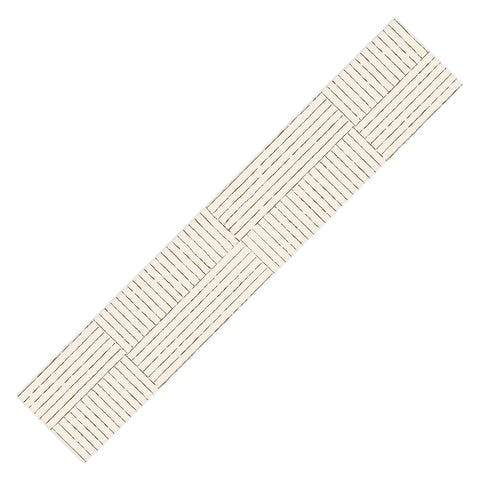 Summer Sun Home Art Lines III Cream Table Runner