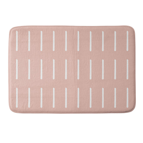 Summer Sun Home Art Organic Blush Memory Foam Bath Mat
