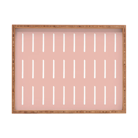 Summer Sun Home Art Organic Blush Rectangular Tray