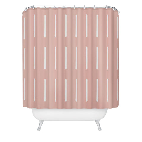 Summer Sun Home Art Organic Blush Shower Curtain