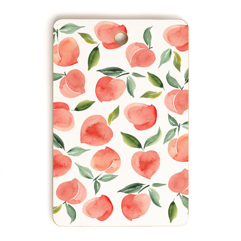 Summer Sun Home Art peaches 1 Cutting Board Rectangle