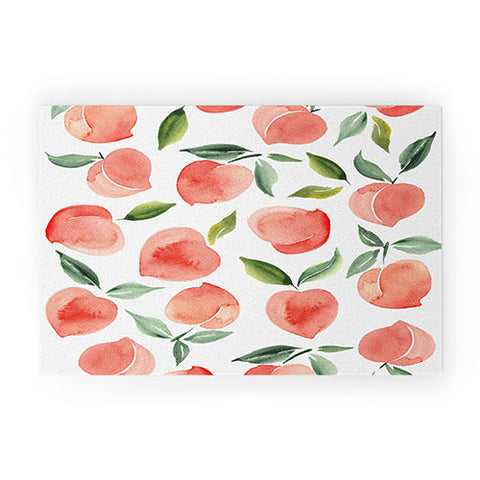 Summer Sun Home Art peaches 1 Welcome Mat