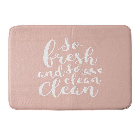 Summer Sun Home Art so fresh so clean clean pink Memory Foam Bath Mat