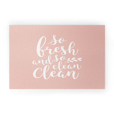 Summer Sun Home Art so fresh so clean clean pink Welcome Mat