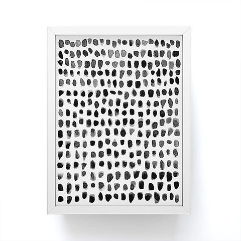 Summer Sun Home Art Watercolor Dots 2 Framed Mini Art Print