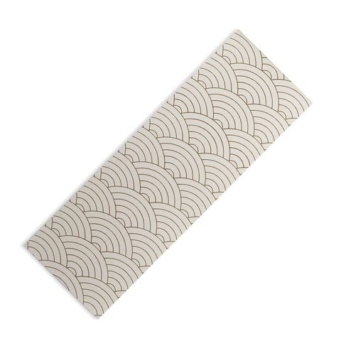 Summer Sun Home Art Waves Cream Chocolate Yoga Mat