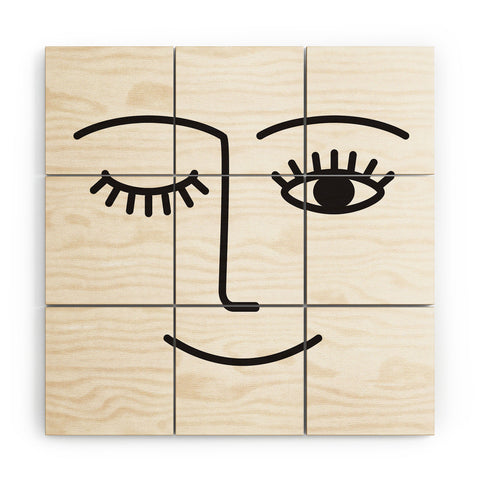 Summer Sun Home Art Wink 2 Wood Wall Mural