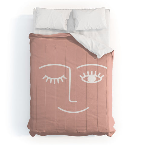 Summer Sun Home Art Wink Pink Comforter