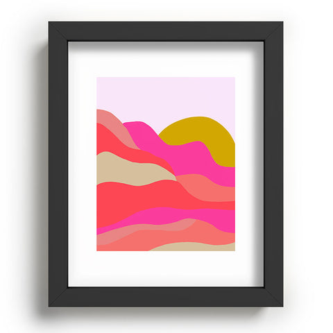 SunshineCanteen Adelaida mountain sunset Recessed Framing Rectangle