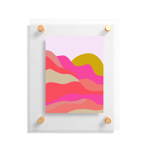 SunshineCanteen Adelaida mountain sunset Floating Acrylic Print