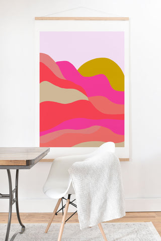 SunshineCanteen Adelaida mountain sunset Art Print And Hanger